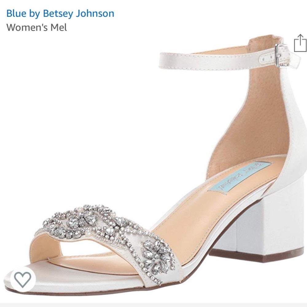 NIB Betsey Johnson Ivory Bridal Shoes 7